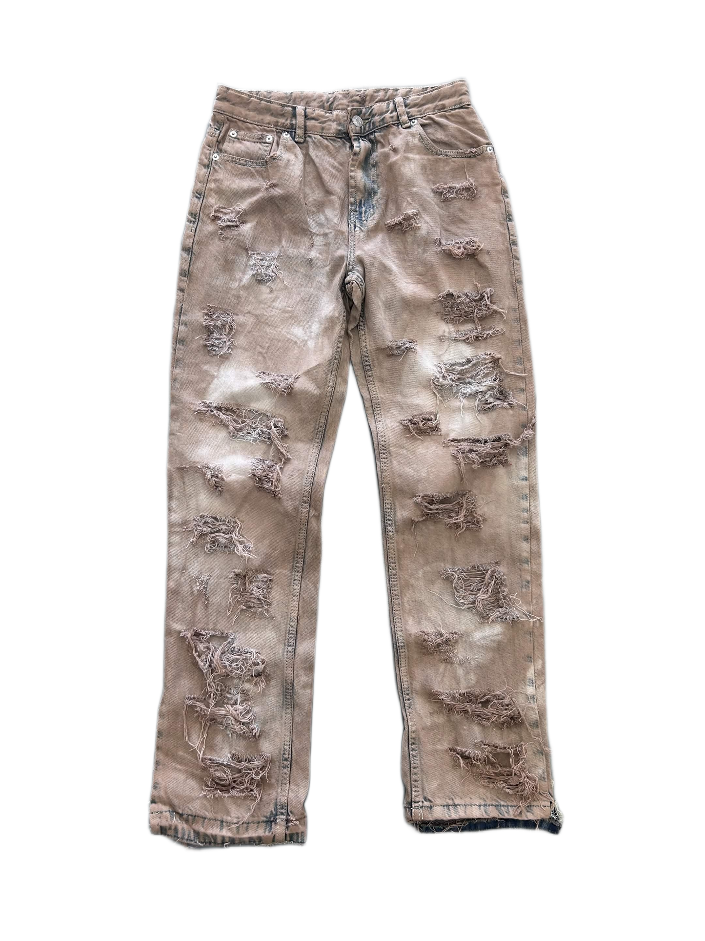 mud dirty jeans