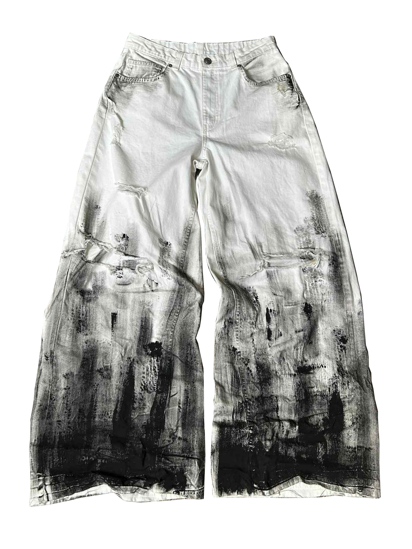 painted mud jeans