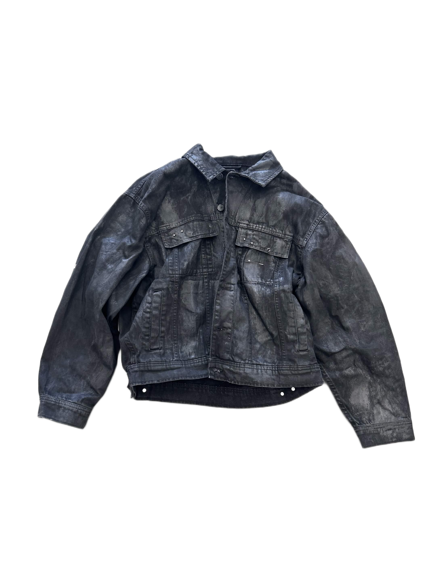 oscorp glossy jeans jacket