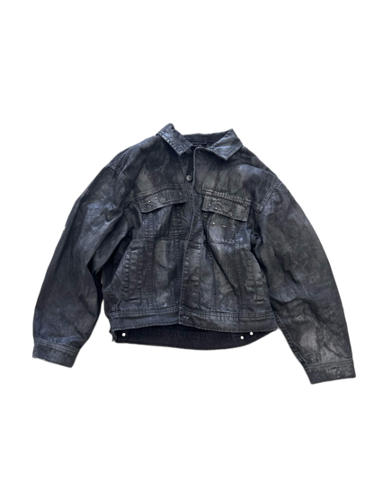 oscorp glossy jeans jacket
