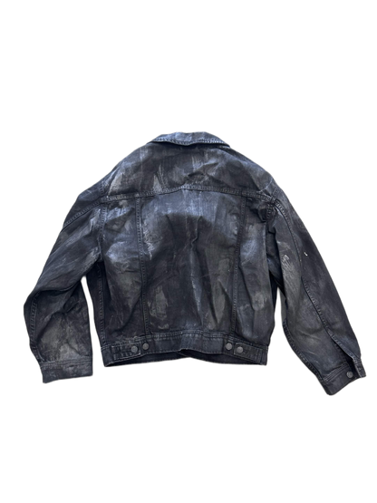 oscorp glossy jeans jacket