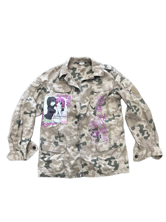 total fucking psycho web shooters military jacket