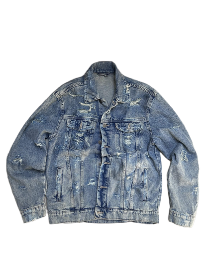 distressed jeans jacket